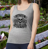 Funny CAUTION I Have No Filter Floral Skeleton Women's Tank Top