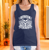 Funny CAUTION I Have No Filter Floral Skeleton Women's Tank Top