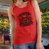 Funny CAUTION I Have No Filter Floral Skeleton Women's Tank Top